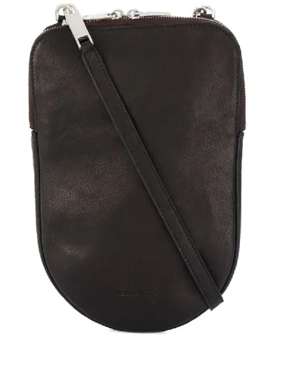 Rick Owens Zipped Crossbody Bag In Black