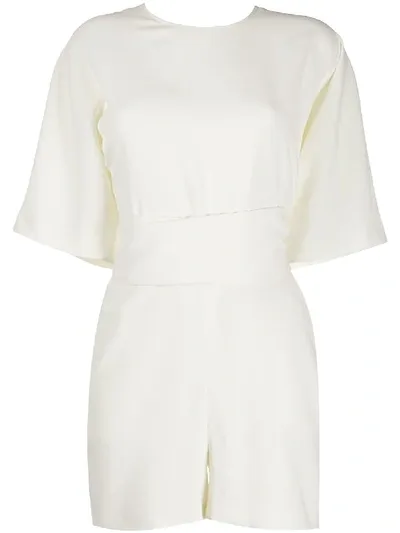 Ba&sh Dance V-back Playsuit In White