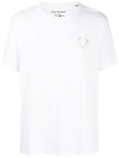 True Religion Holographic World Tour T-shirt In White