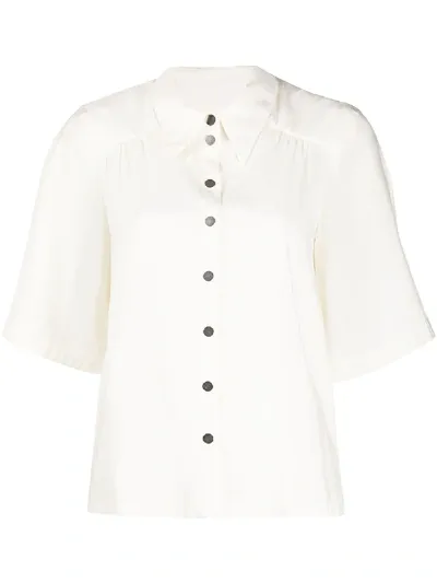 Ba&sh Come Short-sleeved Shirt In Neutrals