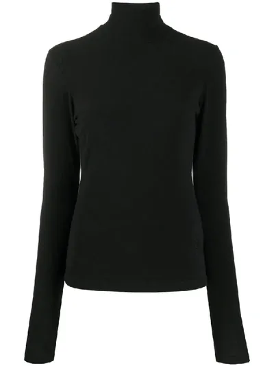 Maison Margiela High-neck Top In Black