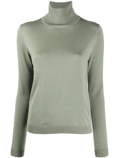 Aspesi Roll-neck Jumper In Green