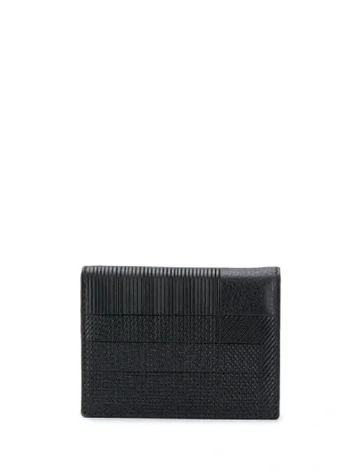 Comme Des Garçons Line Pattern Wallet In Black