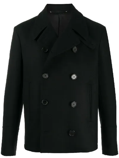 Paul Smith Double Breasted Pea-coat In Black