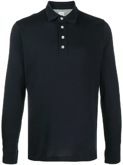 Eleventy Slim Fit Polo Shirt In Blue