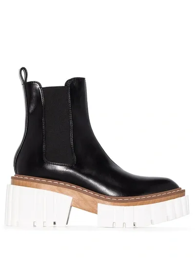 Stella Mccartney Chunky Chelsea Boots In Black