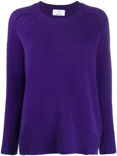 Allude Crewneck Jumper In Purple