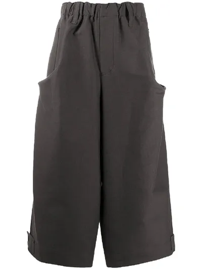 Issey Miyake Elasticated Waist Culottes In Grey