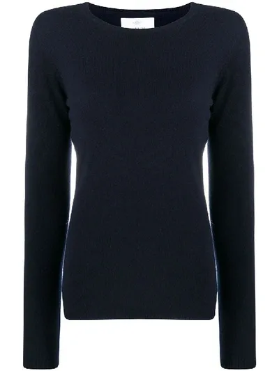 Allude Cashmere Fitted Jumper In Blue