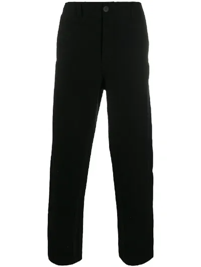 Transit High-waisted Straight Leg Trousers In Black