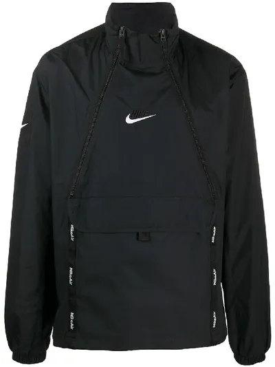 Nike Zipped Sports Jacket In Black