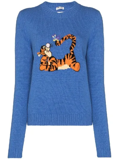 Miu Miu X Disney Tigger Jumper In Blue