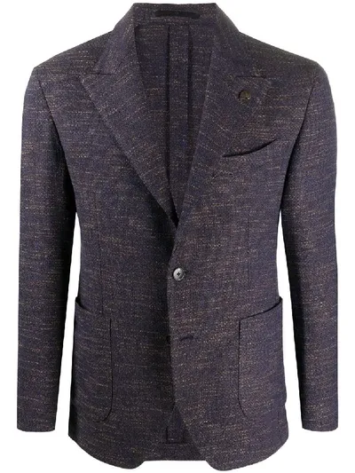 Gabriele Pasini Fitted Tailored Blazer In Blue