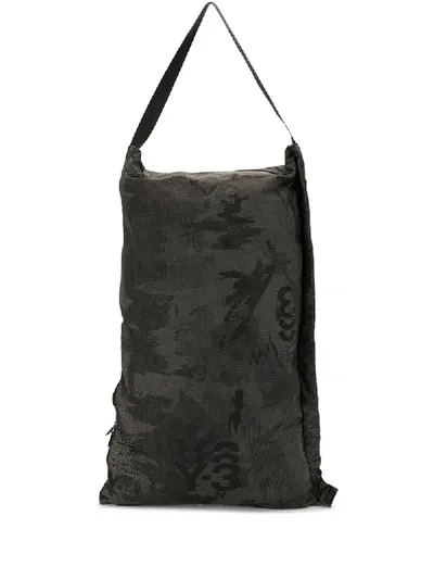 Y-3 Camouflage Print Tote In Black