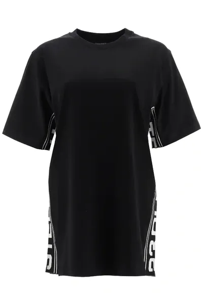 Stella Mccartney T-shirt 23 Old Bond Street Logo In Black