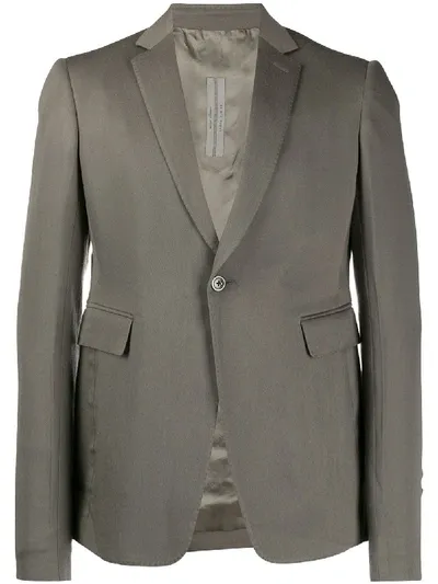 Rick Owens Tailored Blazer Jacket In Grey