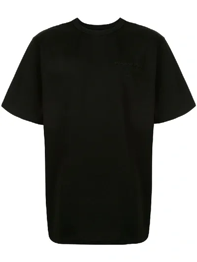 Juunj Cotton T-shirt With Photo Print At Rear In Black