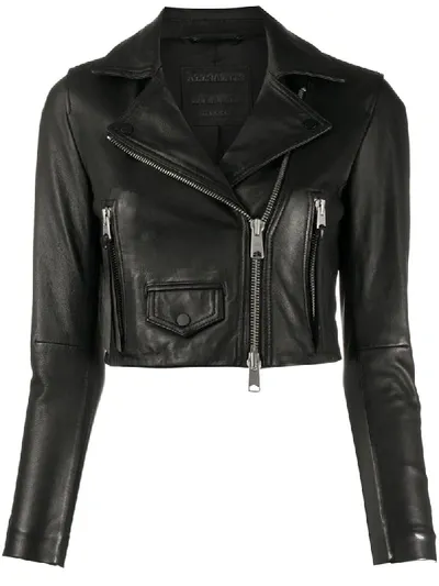 Allsaints Elora Biker Jacket In Black