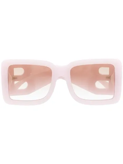 Burberry Eyewear Oversized Frame Sunglasses In Pink