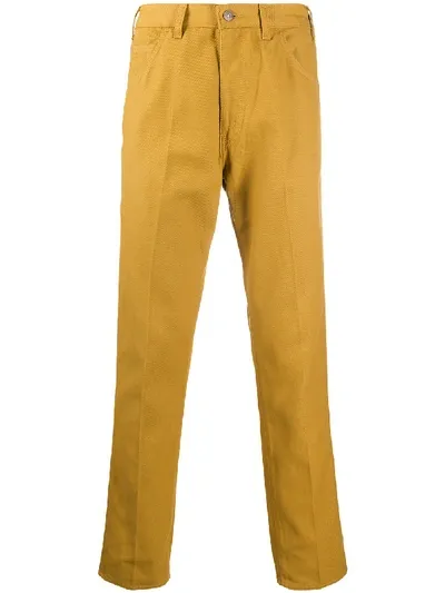 Levi's Five Pocket Straight-leg Trousers In Yellow