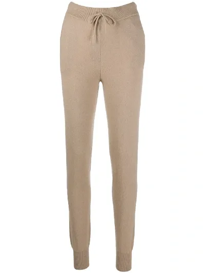 Loulou Maddalena Cashmere Track Pants In Neutrals