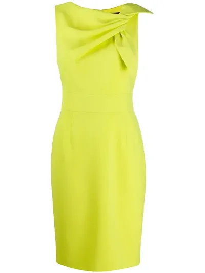 Paule Ka Fitted Cocktail Dress In Yellow