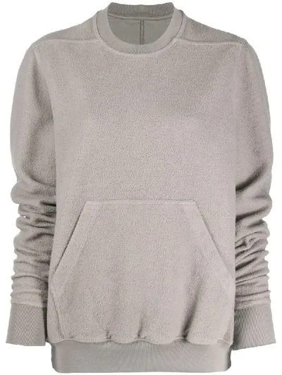 Rick Owens Drkshdw Crewneck Sweatshirt In Neutrals