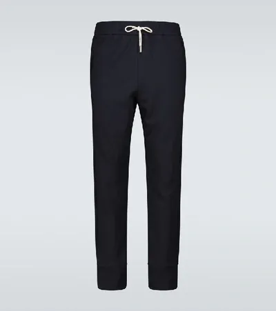 Jil Sander Drawstring-waist Track Pants In Black