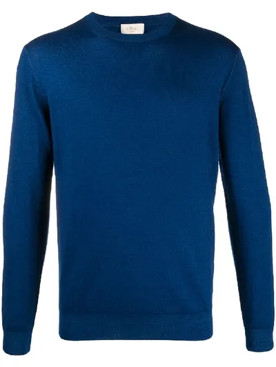 Altea Crew-neck Knit Jumper In Blue