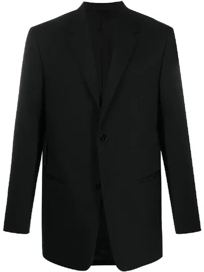 Jil Sander Single-breasted Tailored Blazer In Black