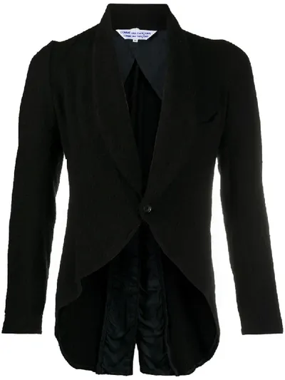 Pre-owned Comme Des Garçons 1990s Mock Collar Slim-fit Jacket In Black