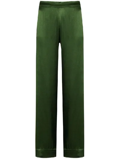 Asceno Jade Wide-leg Trousers In Green