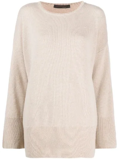 Incentive! Cashmere Oversized Cashmere Jumper In Neutrals