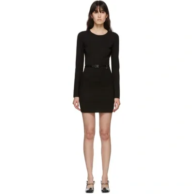 Alyx Black Belted Mini Dress