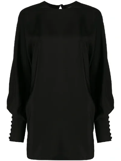 Simonetta Ravizza Fitted Cuff Blouse In Black