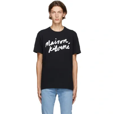 Maison Kitsuné Maison Kitsune Black Handwriting Classic T-shirt