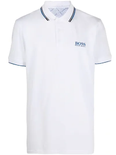 Hugo Boss Short-sleeved Polo Shirt In White