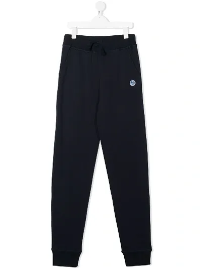 North Sails Teen Organic-cotton Drawstring Track Pants In Blue