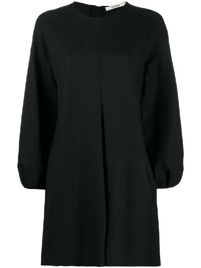 Odeeh Balloon Sleeve Dress In Black