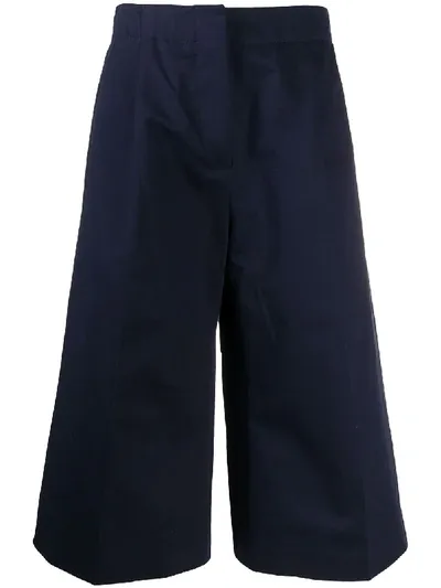 Marni High-waisted Culottes In Blue