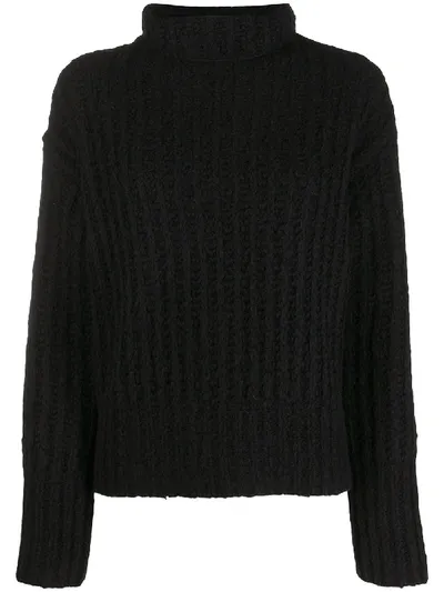 Sminfinity Long-sleeve Roll Neck Jumper In Black