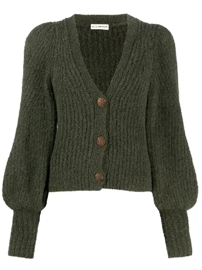 Ulla Johnson Polline Ribbed Cardigan In Green