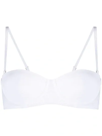 Dolce & Gabbana Bustier Bikini Top In White