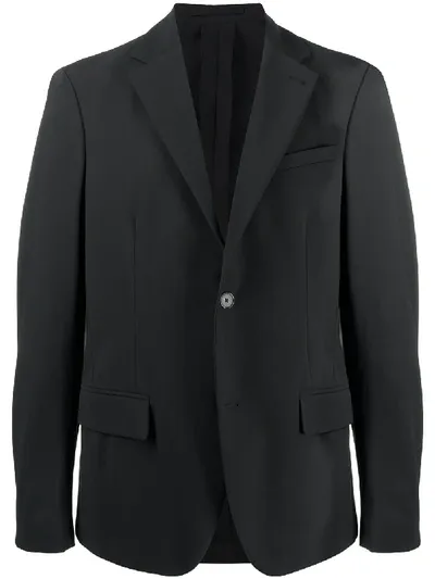 Traiano Milano Front Button Blazer In Black