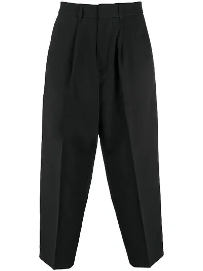 Costumein Slim-fit Cropped Trousers In Black