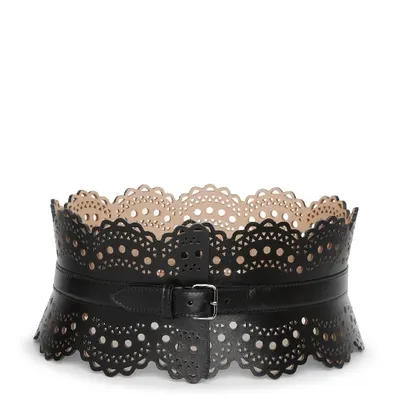 Alaïa Bustier 120 Black Corset Belt