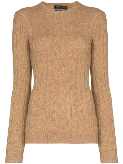 Polo Ralph Lauren Cable-knit Cashmere Jumper In Luxury Beige Heather Luxury Beige Heathe