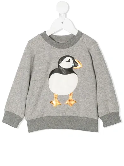 Wauw Capow Babies' Iceland Crew Neck Sweatshirt In Grey