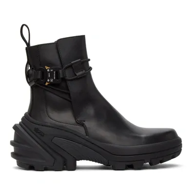 Alyx Black Buckle Fixed Skx Sole Chelsea Boots