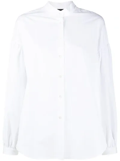 Aspesi Baggy Sleeves Poplin Shirt In White